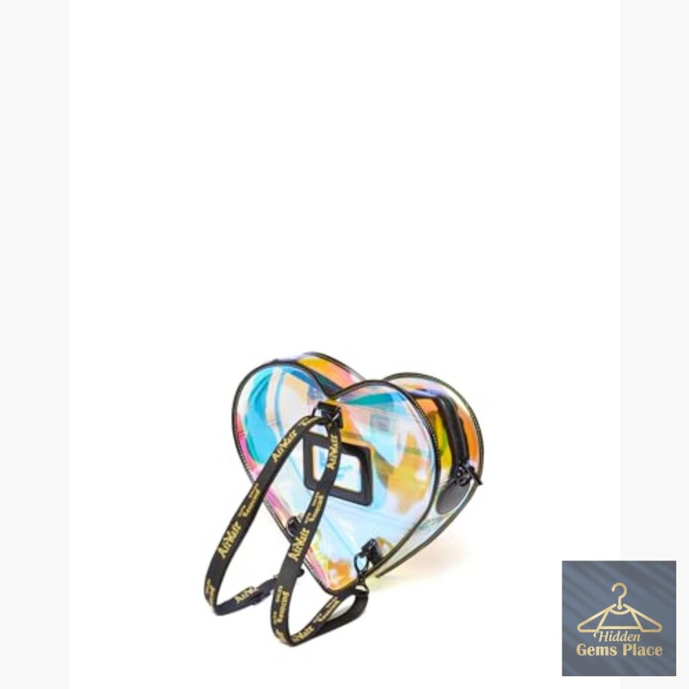 Transparent Heart Shaped Backpack With Adjustable… - image 3